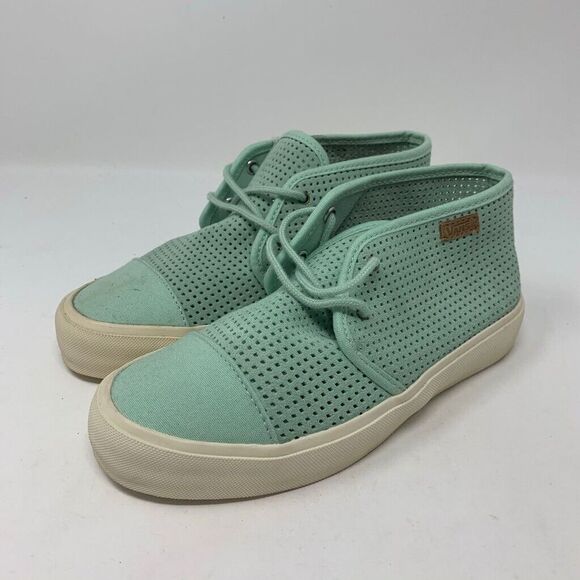 Vans Rhea SF Sneakers‎ Square Perf Gossamer Green Women's Size 6 - Picture 1 of 7